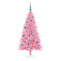 vidaXL Vianočný stromček Ružová 150 cm PVC