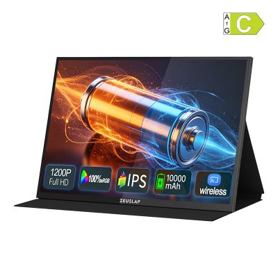 Prenosný monitor ZEUSLAP P16BT s 16-palcovým dotykovým displejom