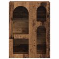 vidaXL Servírovacia skriňa ELST Staré drevo 59 x 35 x 80.5 cm
