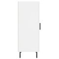 vidaXL Komoda biela 34,5x34x90 cm spracované drevo