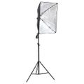 vidaXL Fotografické vybavenie so softboxami, pozadím a reflektorom