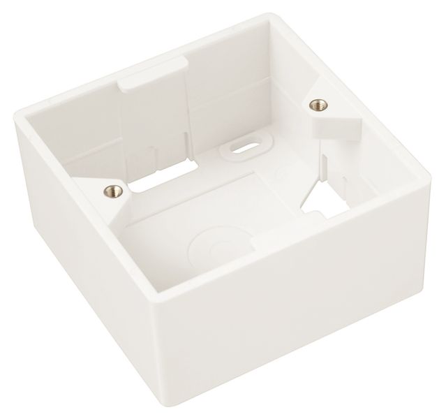 Box na omietku pre zásuvku SX9 biely 80 x 80 x 41mm