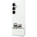 Puzdro Karl Lagerfeld IML Peekaboo Karl&Choupette MagSafe pre Samsung Galaxy S26 Plus priehľadné