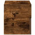 vidaXL Nástenný nočný stolík dymový dub 45x26x28,5 cm