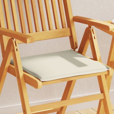 vidaXL Záhradné podsedáky 4 ks krémové 45x45x2 cm štvorcové