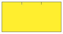 cenovkové etikety 37x19 CONTACT - žlté (pre etiketovacie kliešte) 1.000 ks/rol.
