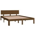 vidaXL Posteľný rám medovohnedý borovicový masív 140x200 cm