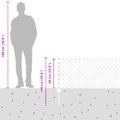vidaXL Sieťový plot s stĺpom 10 x 0,6 m PVC potiahnutá oceľ Zelená