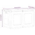 vidaXL Záhradný úložný box 96x53x57 cm 230 l sivo-čierny