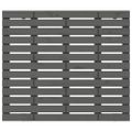vidaXL Nástenné čelo postele sivé 96x3x91,5 cm masívna borovica