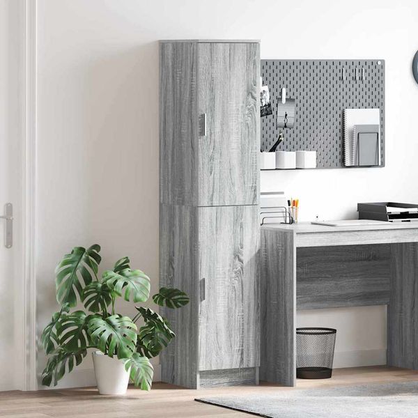 vidaXL Highboard Sivý Sonoma 35 x 39 x 168 cm