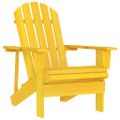 vidaXL Záhradná stolička Adirondack jedľový masív žltá