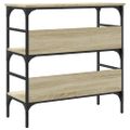 vidaXL Konzolový stolík dub sonoma 75x32x75 cm kompozitné drevo