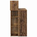 vidaXL Stôl Staré drevo Kompozitné drevo 90 x 48 x 101,5 cm
