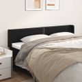 vidaXL Čelo postele so záhybmi čierne 163x16x78/88 cm umelá koža