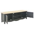 vidaXL TV stolík čierny 120x30x40 cm drevený