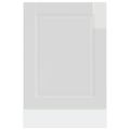 vidaXL Panel umývačky riadu Porto lesklá biela 45x1,5x57 cm kompozitné drevo