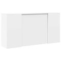 vidaXL Recepčný stôl biely 200x50x103,5 cm kompozitné drevo