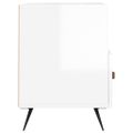 vidaXL TV skrinka lesklá biela 80x36x50 cm spracované drevo