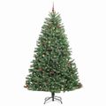 vidaXL Umelý Sklápací Vianočný Stromček Zelená 270 cm PVC a kov