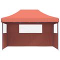 vidaXL Párty stan 279 x 410 x 315 cm Tehlová Oxfordská látka