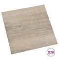 vidaXL Samo-lepiace podlahové dosky Staré drevo 30,5 x 30,5 cm 20 ks