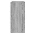 vidaXL Komoda sivá sonoma 91x29,5x65 cm spracované drevo