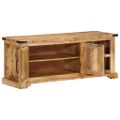 vidaXL TV skrinka 110x35x45 cm surový mangovníkový masív