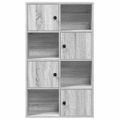 vidaXL Knižnica sivý dub sonoma 60x24x101,5 cm kompozitné drevo