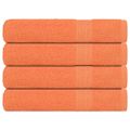vidaXL Saunové osušky FROGN 4 ks oranžové 80x200 cm 360 g/m²