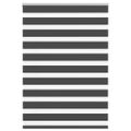 vidaXL Zebra roleta čierna 115x150 cm šírka látky 110,9cm polyester