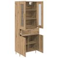 vidaXL Highboard 2 ks Remeselný dub 69,5 x 34 x 180 cm