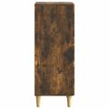 vidaXL Servírovacia skriňa Dymový dub 33 x 34,5 x 90 cm