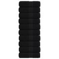 vidaXL Uteráky pre hostí FROGN 10 ks čierne 30x50 cm 360 g/m²
