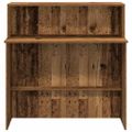 vidaXL Recepčný stôl staré drevo 100x50x103,5 cm kompozitné drevo