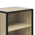 vidaXL Nočné stolíky 2 ks dub sonoma 40x31x50 cm kompozitné drevo+kov
