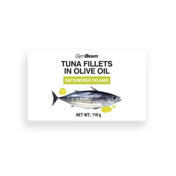 Filety z tuniaka v olivovom oleji - GymBeam, 110 g
