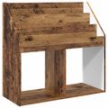 vidaXL Detský regál Staré drevo 72,5 x 29,5 x 69 cm Kompozitné drevo