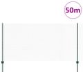 vidaXL Hexagonálny plot s stĺpom 50 x 1,2 m PVC potiahnutá oceľ Zelená