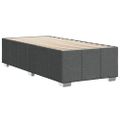vidaXL Posteľ bez matraca tmavosivá 80x200 cm látka