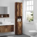 vidaXL Set kabinetov do kúpeľne TULUM Staré drevo 37 x 31,5 x 203 cm