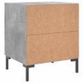 vidaXL Nočné stolíky 2 ks betónovo sivé 40x35x47,5 cm kompozitné drevo