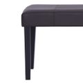 vidaXL Lavička 106 cm, hnedá, umelá koža