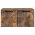 vidaXL Nástenná TV skrinka Nástenný Dymový dub 59,5 x 41 x 30 cm
