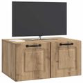 vidaXL Nástenná TV skrinka 59,5 x 41 x 30 cm Dub artisan