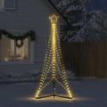 vidaXL LED vianočný stromček 483 LED teplá biela 240 cm