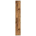 VidaXL knižnica Old Wood 157x24x160 cm Engineered Wood