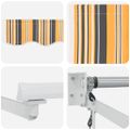 vidaXL Sklopná markíza Viacfarebný 400 × 300 cm Polyester a kov