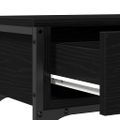 vidaXL Konzolový stôl Čierny dub 72,5 x 25 x 75 cm Kompozitné drevo