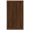 vidaXL Kockové police 4 ks dymový dub 80x15x26,5 cm spracované drevo